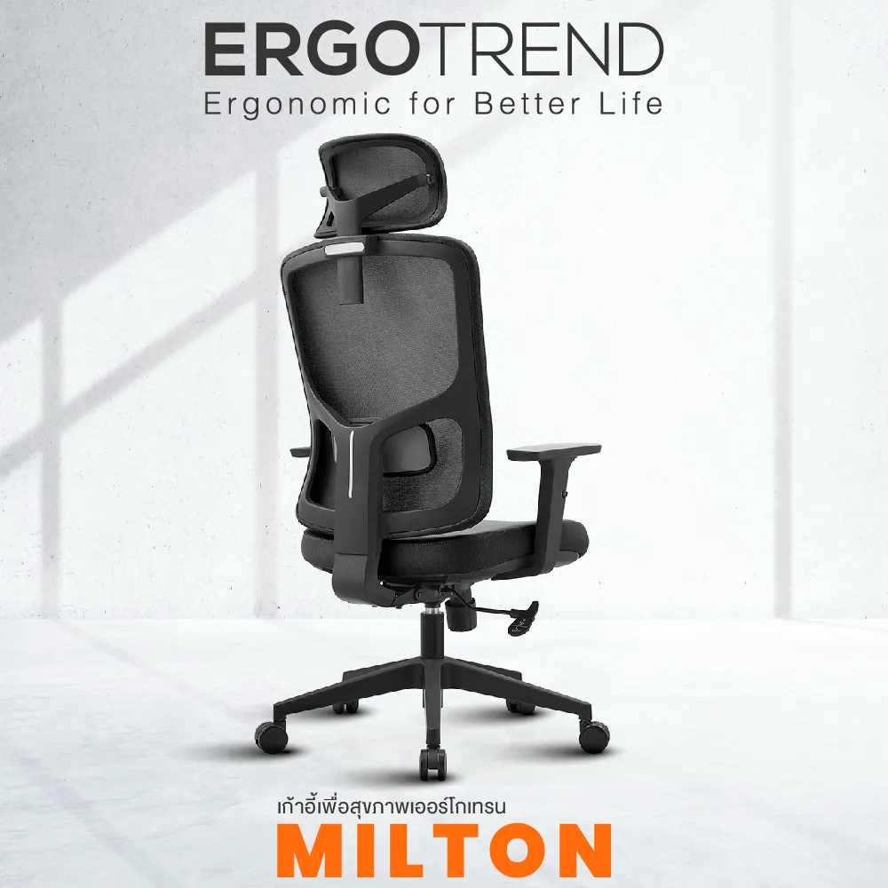 Ergotrend Milton Review Best Budget Ergotrend Ergonomic Chair (Pros Cons) 2 วิว เก้าอี้ทํางานเพื่อสุขภาพ Ergotrend รุ่น Milton (ข้อดี/ข้อเสีย/คุ้มไหม?)