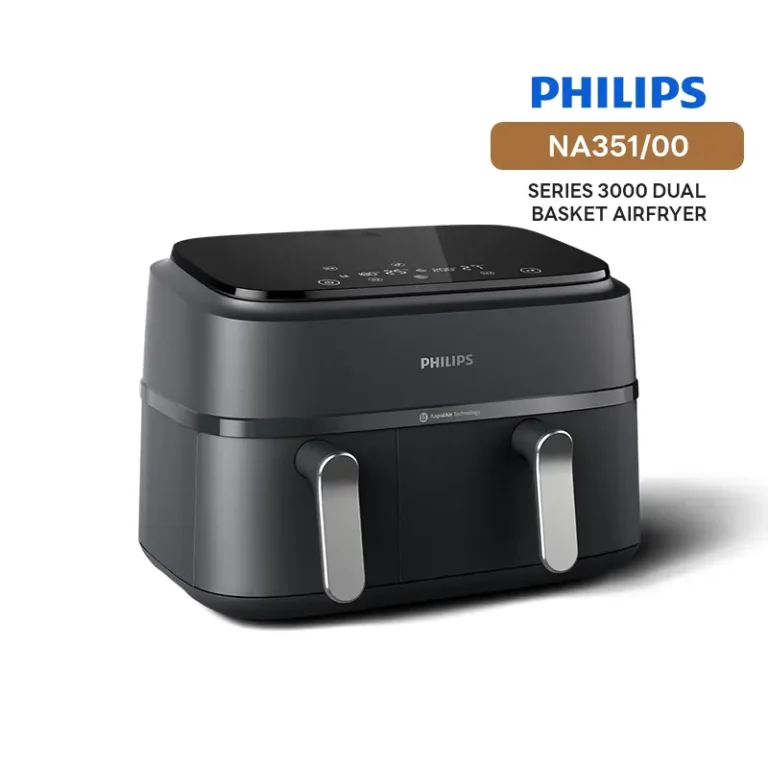 รีวิว Philips AirFryer NA35100 หม้อทอดไร้น้ำมัน 2 ช่อง9 ลิตร Rapid Air Technology กำลังไฟ 2,750W ราคา ฿6,185 Auto-Sync ทำ 2 เมนูพร้อมกัน คุ้มไหม?