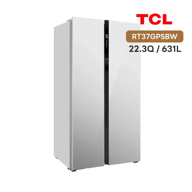 ตู้เย็น 2 ประตู tcl Side by Side (631L) รุ่น รีวิว TCL RT37GPSBW ตู้เย็น Side by Side 631 ลิตร แบบละเอียด ข้อดีข้อเสีย สเปคครบ ราคาล่าสุด ดีกว่า Samsung ไหม? พร้อมลิงก์ซื้อ Shopee ราคาถูกสุด