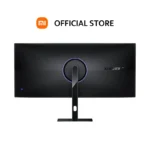 ด้านหลังจอ Xiaomi G34WQi พร้อมไฟ RGB Ring Light และพอร์ตเชื่อมต่อ