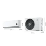 ขนาดคอยล์เย็นและคอยล์ร้อน Xiaomi Mijia Pro Eco 12000BTU คอยล์เย็น 840×311×200 มม. คอยล์ร้อน 860×551×311 มม.