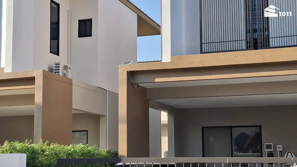 รีวิวภาพจริงการติดตั้งวงจรปิดภายนอก Xiaomi BW300 ตอนกลางวัน มุมมองกว้างเห็นหน้าบ้านชัดเจน