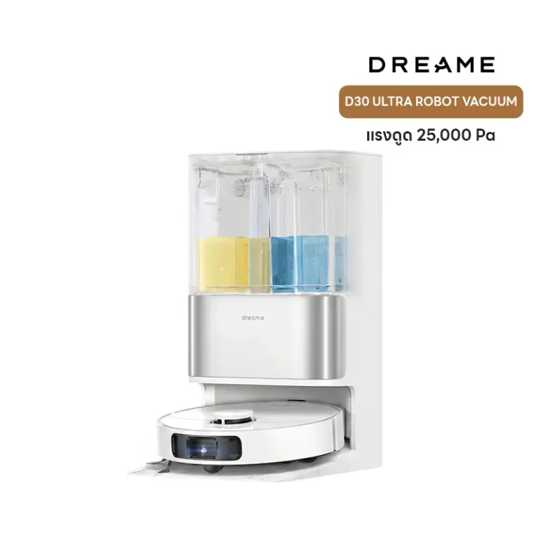 รีวิว Dreame D30 Ultra หุ่นยนต์ดูดฝุ่น+ถูพื้น แรงดูด 25,000Pa TriCut แปรงกันพัน ฐาน Auto-Empty 100 วัน ล้างแผ่นถูอัตโนมัติ
