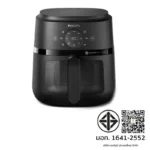 หม้อทอดไร้น้ำมัน Philips NA220 2000 Series 4.2L สีดำ มุมมองด้านหน้า มอก.1641-2552