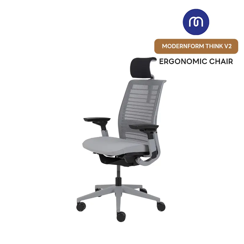 steelcase-think-v2-modernform-ergonomic-chair เก้าอี้ทำงาน Steelcase Think V2 สีดำ จาก Modernform